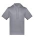 Augusta Sportswear 6871 Fleece Short Sleeve Hooded in Graphite front view