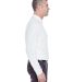 8542 UltraClub® Adult Long-Sleeve Whisper Pique B in White side view