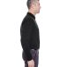 8542 UltraClub® Adult Long-Sleeve Whisper Pique B in Black side view