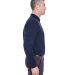 8542 UltraClub® Adult Long-Sleeve Whisper Pique B in Navy side view
