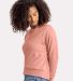 Next Level Apparel 9084 Ladies' Laguna Sueded Swea in Desert pink side view