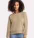 Next Level Apparel 9084 Ladies' Laguna Sueded Swea in Tan