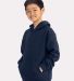 Next Level Apparel 9113 Youth Fleece Pullover Hood in Midnight navy side view