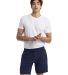 Next Level Apparel 9903 Unisex Fleece Sweatshort in Midnight navy front view