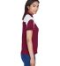 Team 365 TT22W Ladies' Victor Performance Polo in Sport maroon side view