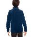 Team 365 TT90Y Youth Campus Microfleece Jacket in Sport dark navy back view
