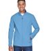 Team 365 TT80 Men's Leader Soft Shell Jacket in Sport light blue front view