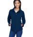 Team 365 TT80W Ladies' Leader Soft Shell Jacket in Sport dark navy front view