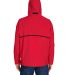 Team 365 TT70 Adult Conquest Jacket with Mesh Lini in Sport red back view