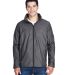 Team 365 TT70 Adult Conquest Jacket with Mesh Lini in Sport graphite front view