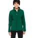 Team 365 TT80Y Youth Leader Soft Shell Jacket in Sport forest front view