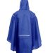 Team 365 TT71 Adult Zone Protect Packable Poncho in Sport royal back view