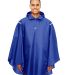 Team 365 TT71 Adult Zone Protect Packable Poncho in Sport royal front view