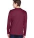 Team 365 TT11L Men's Zone Performance Long-Sleeve  in Sport maroon back view