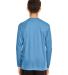 Team 365 TT11YL Youth Zone Performance Long-Sleeve in Sport light blue back view