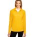 Team 365 TT31W Ladies' Zone Performance Quarter-Zi in Sp athletic gold front view