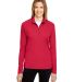 Team 365 TT31W Ladies' Zone Performance Quarter-Zi in Sport red front view