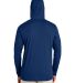 Team 365 TT41 Men's Zone Performance Hooded T-Shir in Sport dark navy back view