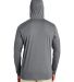 Team 365 TT41 Men's Zone Performance Hooded T-Shir in Sport graphite back view