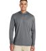 Team 365 TT41 Men's Zone Performance Hooded T-Shir in Sport graphite front view