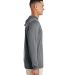Team 365 TT41 Men's Zone Performance Hooded T-Shir in Sport graphite side view