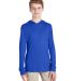 Team 365 TT41Y Youth Zone Performance Hooded T-Shi in Sport royal front view