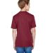 Team 365 TT11HY Youth Sonic Heather Performance T- in Sp maroon hthr back view