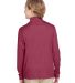 Team 365 TT31HY Youth Zone Sonic Heather Performan in Sp maroon hthr back view