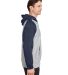 Team 365 TT96CB Unisex Zone HydroSport™ Heavywei in Ath ht/ sp dk nv side view