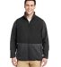 Core 365 CE890 Men's Journey Summit Hybrid Full-Zi in Hth chrcoal/ blk front view