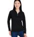 Core 365 CE418W Ladies' Origin Performance Pique Q in Black/ carbon front view