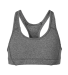 Soffe 1227G GIRLS SPORTS BRA in Black heather 003 front view