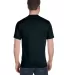 5180 Hanes Beefy-T Black back view