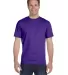 5180 Hanes Beefy-T Purple front view