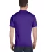5180 Hanes Beefy-T Purple back view