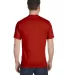 5180 Hanes Beefy-T Deep Red back view