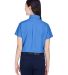 8973 UltraClub® Ladies' Classic Wrinkle-Free Blen in French blue back view