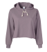 Soffe 5639C CURVES CROP HOODIE in Chalk purple 579 front view