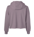 Soffe 5639C CURVES CROP HOODIE in Chalk purple 579 back view