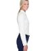 8976 UltraClub® Ladies' Whisper Twill Blend Woven in White side view