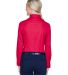 8976 UltraClub® Ladies' Whisper Twill Blend Woven in Red back view