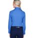 8976 UltraClub® Ladies' Whisper Twill Blend Woven in French blue back view