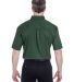 8977 UltraClub® Adult Whisper Twill Blend Short-S in Forest green back view