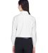 8990 UltraClub® Ladies' Classic Wrinkle-Free Blen in White back view