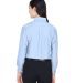 8990 UltraClub® Ladies' Classic Wrinkle-Free Blen in Light blue back view