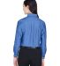 8990 UltraClub® Ladies' Classic Wrinkle-Free Blen in French blue back view