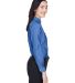 8990 UltraClub® Ladies' Classic Wrinkle-Free Blen in French blue side view