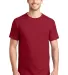 5190 Hanes® Beefy®-T with Pocket Deep Red front view