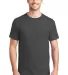5190 Hanes® Beefy®-T with Pocket Smoke Grey front view
