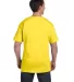5190 Hanes® Beefy®-T with Pocket Yellow back view